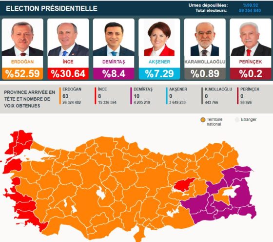 Выборы в турции карта