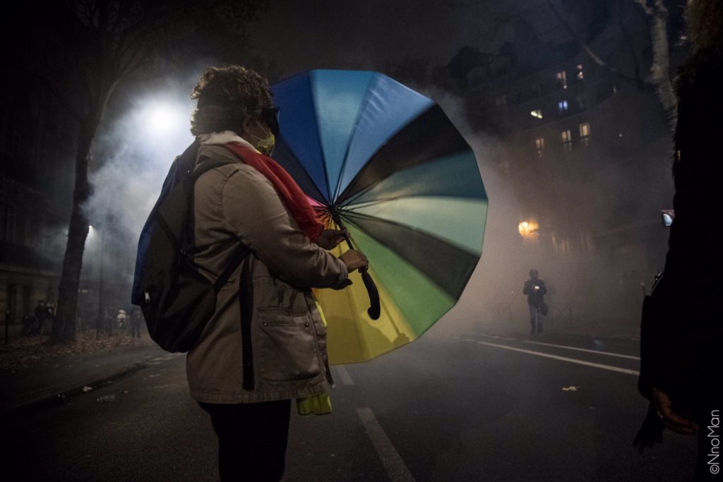 Parapluie Black bloc