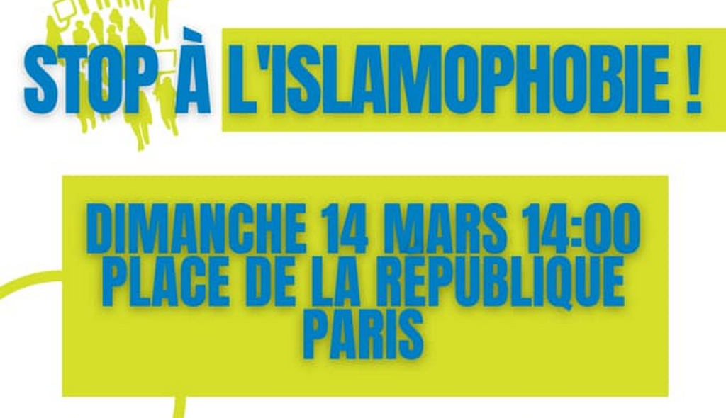 rassemblement contre islamophobie