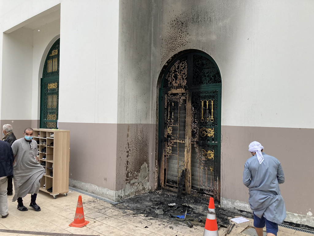 incendie mosquée Arrahma