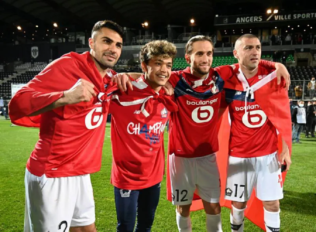 Lille champion avec Burak Yilmaz Yusuf Yazici